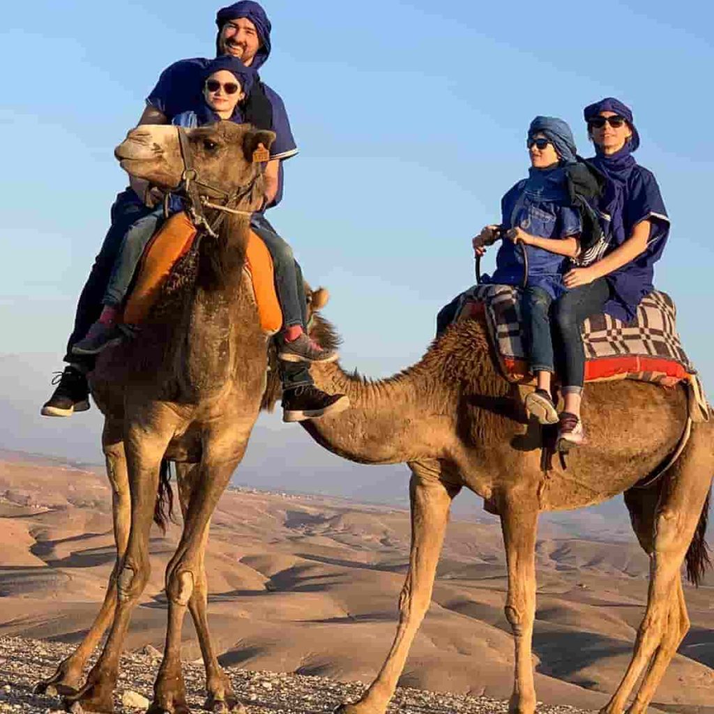 camel ride agafay desert